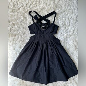 Anthropologie black mini dress